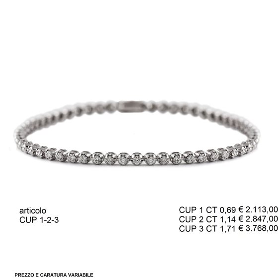 Bracciale Promesse in Oro bianco CUP1 - CUP1